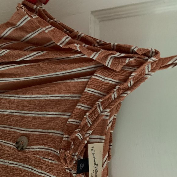 Striped Orange and White Tank Top - Picture 4 of 6